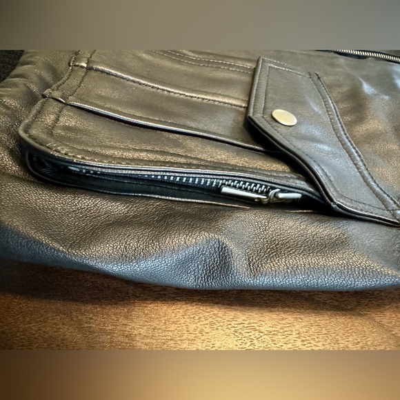 ID Entity by Lord & Taylor Moto Bomber Jacket with Removable Faux Fur Collar - Picture 8 of 14